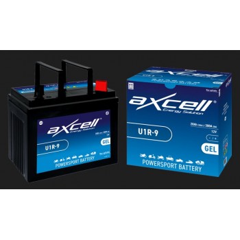 Akumulatori zāles pļāvējiem traktoriem un robotiem U1R-9 GEL AXCELL