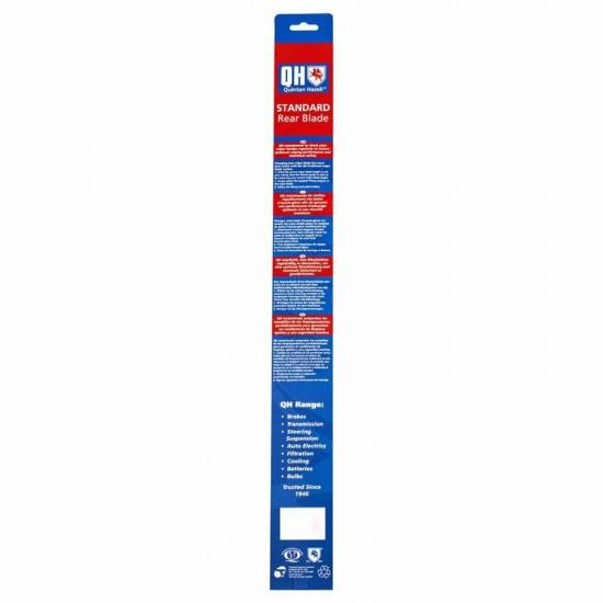 QH aizmugurējā stikla slotiņa, 41cm