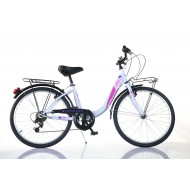 Sieviešu velosipēds 24'' ''SUMMERTIME'', balts/rozā