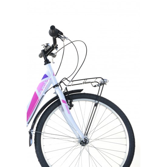 Sieviešu velosipēds 24'' ''SUMMERTIME'', balts/rozā