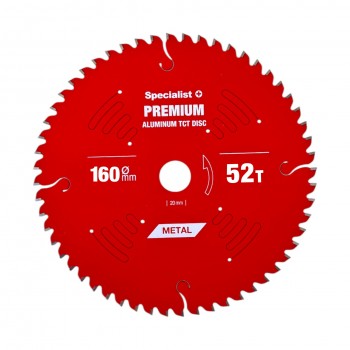 Griešanas disks 160x52Tx20mm, Aluminium PREMIUM SPECIALIST+