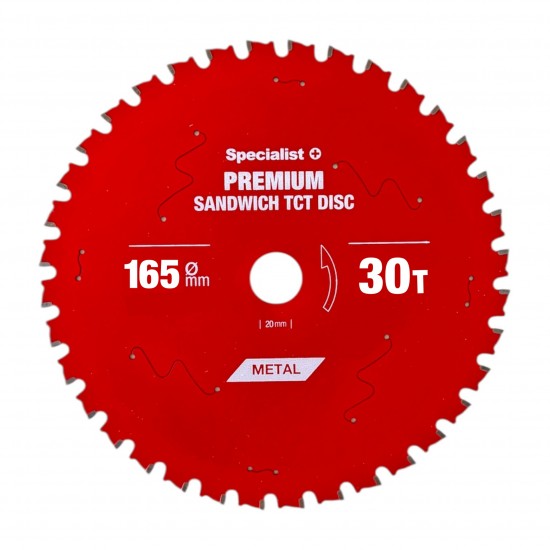 Griešanas disks 165x30Tx20mm, Sandwich PREMIUM, SPECIALIST+