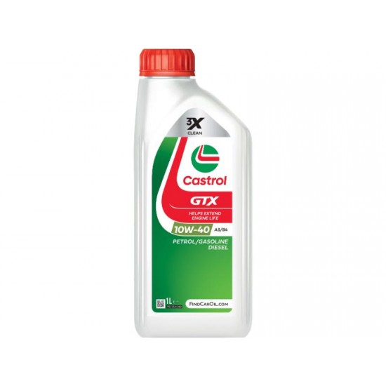 Motoreļļa CASTROL GTX 10W-40 A3/B4, 1L