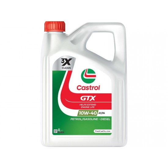 Motoreļļa CASTROL GTX 10W-40 A3/B4, 4L