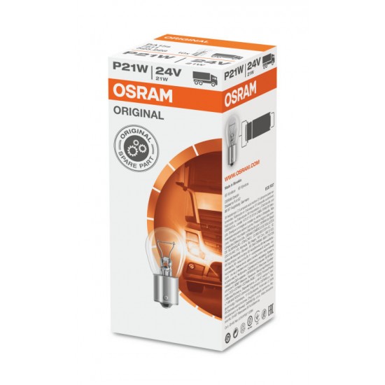 OSRAM ORIGINAL 24V 21W P21W BA15S