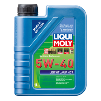 Motoreļļa LIQUI MOLY Leichtlauf HC7 5W-40 1L
