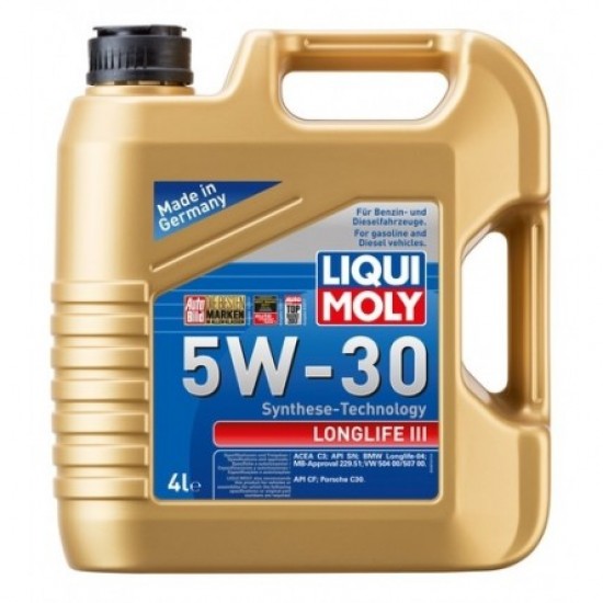 Motoreļļa LIQUI MOLY Longlife III 5W-30 4L