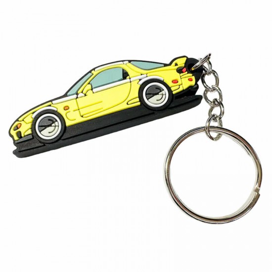Atslēgu piekariņš Yellow RX7, PVC