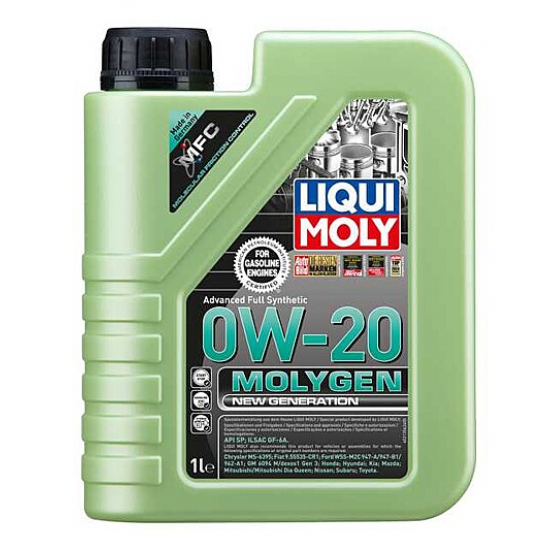 Motoreļļa LIQUI MOLY Molygen New Generation 0W-20 1L