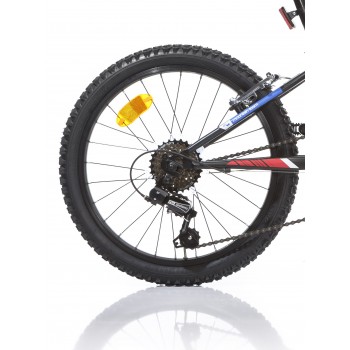 Bērnu velosipēds 20'' ''420 SPORT'', melns/sarkans