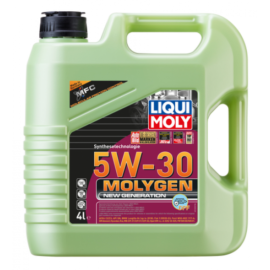 Motoreļļa LIQUI MOLY Molygen New Generation 5W-30 DPF 4L