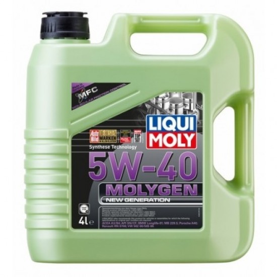 Motoreļļa LIQUI MOLY Molygen New Generation 5W-40 4L