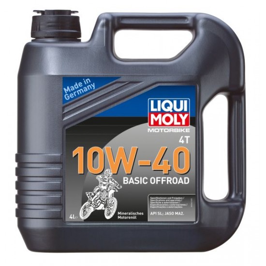 Motoreļļa LIQUI MOLY Motorbike 4T 10W-40 Basic Offroad 4L