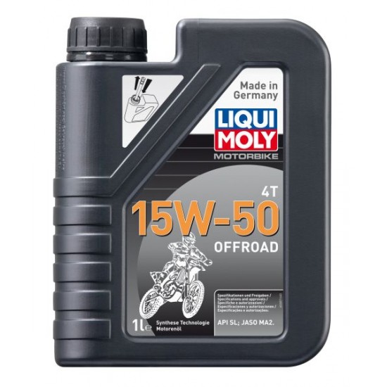 Motoreļļa LIQUI MOLY Motorbike 4T 15W-50 Offroad 1L