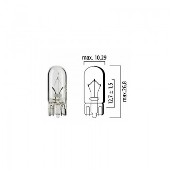 Autolampa T10 12V 5W W2.1x9.5d