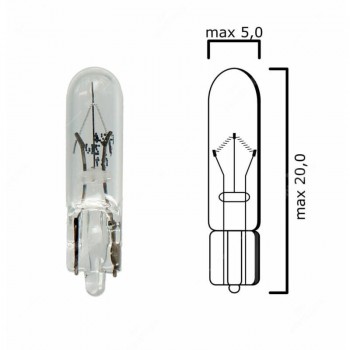 Autolampa 24V 1.2W W2X4.6d