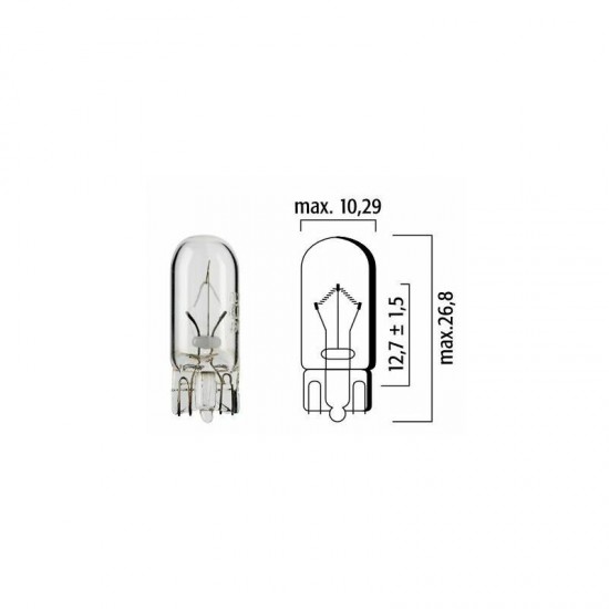 Autolampa 24V 5W W2.1X9.5d