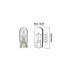 Autolampa 24V 5W W2.1X9.5d