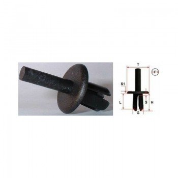 Klipsis ar bultu 7mm, Peugeot 1gab.