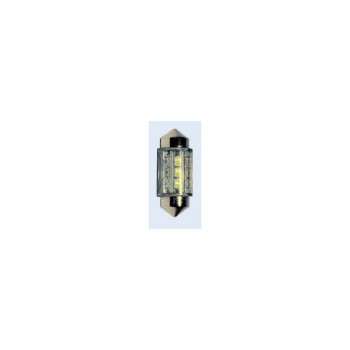 Autospuldzes LED SV8.5, 3 SMD, 41mm, baltas, 2gab