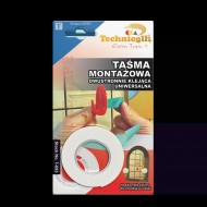 Technicqll Abpusējā līmlenta, universālā 19mm x 1,5m