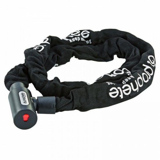 Velo saslēgs no ķēdes ar LED apg. atslēgā, 120cm