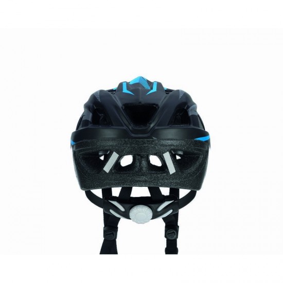 Velo ķivere bērnu, melns ar zilu, sarkanu, 55-58cm