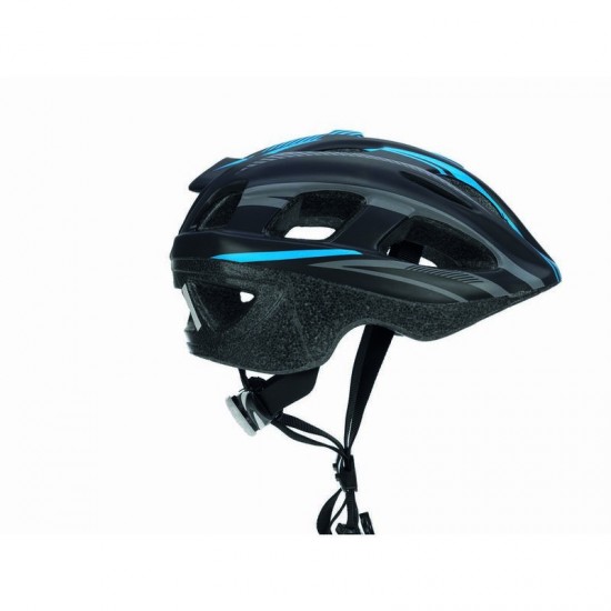 Velo ķivere bērnu, melns ar zilu, sarkanu, XS 48-53cm