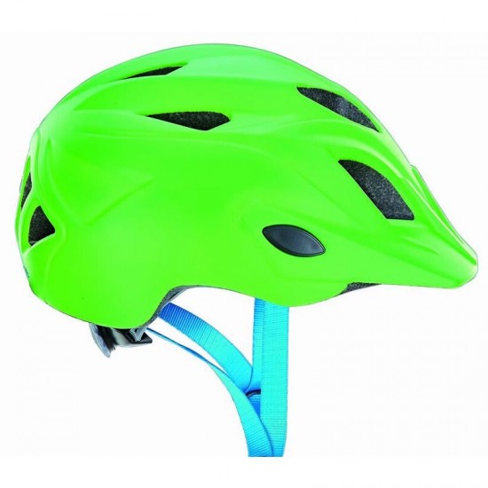 Velo ķivere bērnu, pelēka, zaļa ar LED, XS 48-52cm