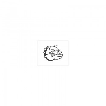 Suņa galva, melns, 16x13cm