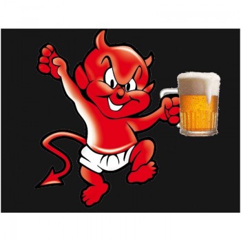 Velns ar alus kausu 11.5x9cm