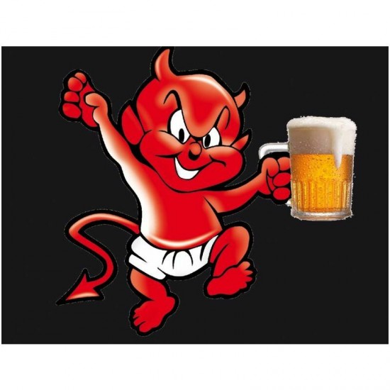 Velns ar alus kausu 11.5x9cm