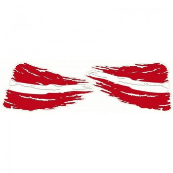 Latvijas karogs stilizēts