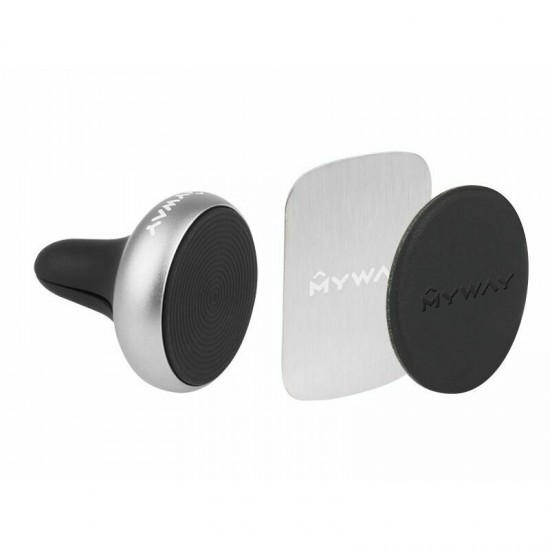 MYWAY telefona turētājs ar magnētu, stiprināms pie ventilācijas atveres
