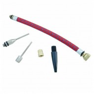 Velo pumpju adapteru komplekts ar šļauciņu