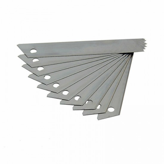 Rezerves asmeņi nažiem 18mm, 15 iedaļu, 10gab.