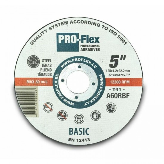Griezējdisks Pro-Flex, 125x1.2x22.2mm