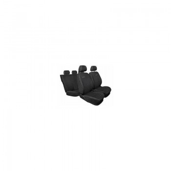 Sēdekļu pārvalku kompl. Elegance, melni ar līnijām