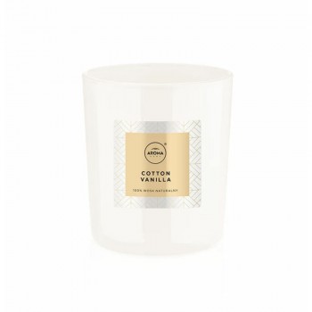  Aroma Aromātiskā svece Elegance 115g, Cotton Vanilla