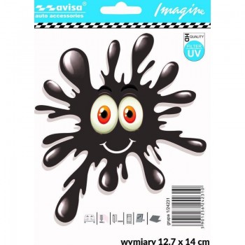 Kleksis, tumši pelēks, 14x13cm