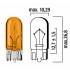  Autolampa T10 12V 5W WY5W, oranža
