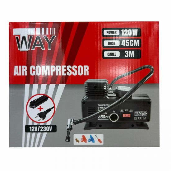 Gaisa kompresors 12V/220V 7Bar