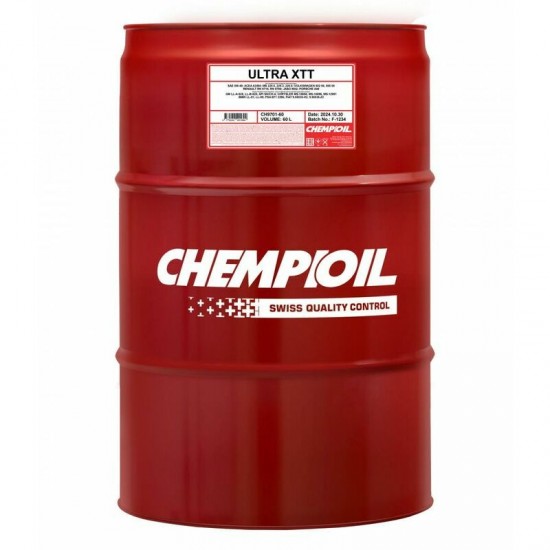 CHEMPIOIL Motoreļļa Ultra XTT 5W-40 CH9701, 60L
