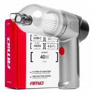 Putekļusūcējs automašīnai, lādējams, USB-C, 12V, 40W