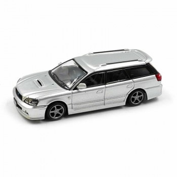 Modelīši - Subaru Legacy Touring Wagon, 2002, 1:64, sudrabs, BMC