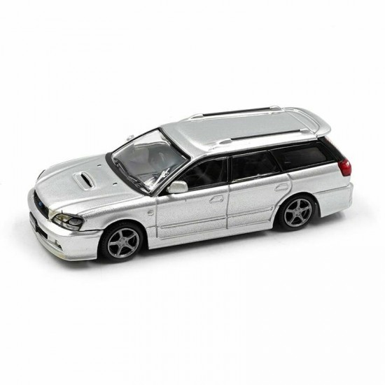 Modelīši - Subaru Legacy Touring Wagon, 2002, 1:64, sudrabs, BMC