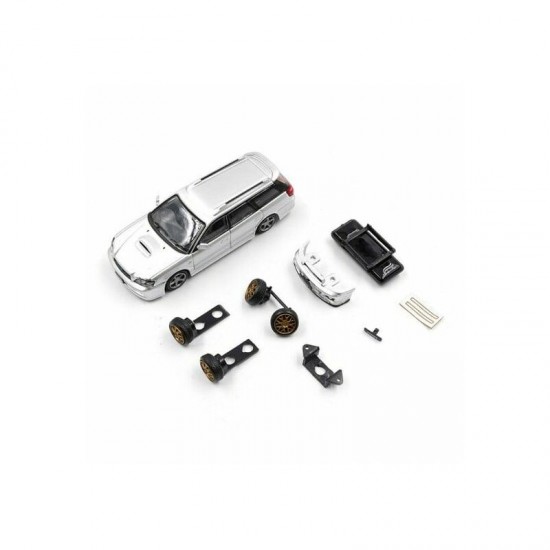 Modelīši - Subaru Legacy Touring Wagon, 2002, 1:64, sudrabs, BMC