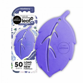 Aroma Car gaisa atsvaidzinātājs, Leaf 3D, Blueberry