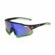 Rebel Active polarizētās sporta saulesbrilles, melns ar zaļu