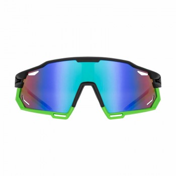 Rebel Active polarizētās sporta saulesbrilles, melns ar zaļu